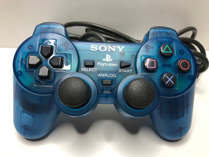 PS1 Controller Transparent Blue