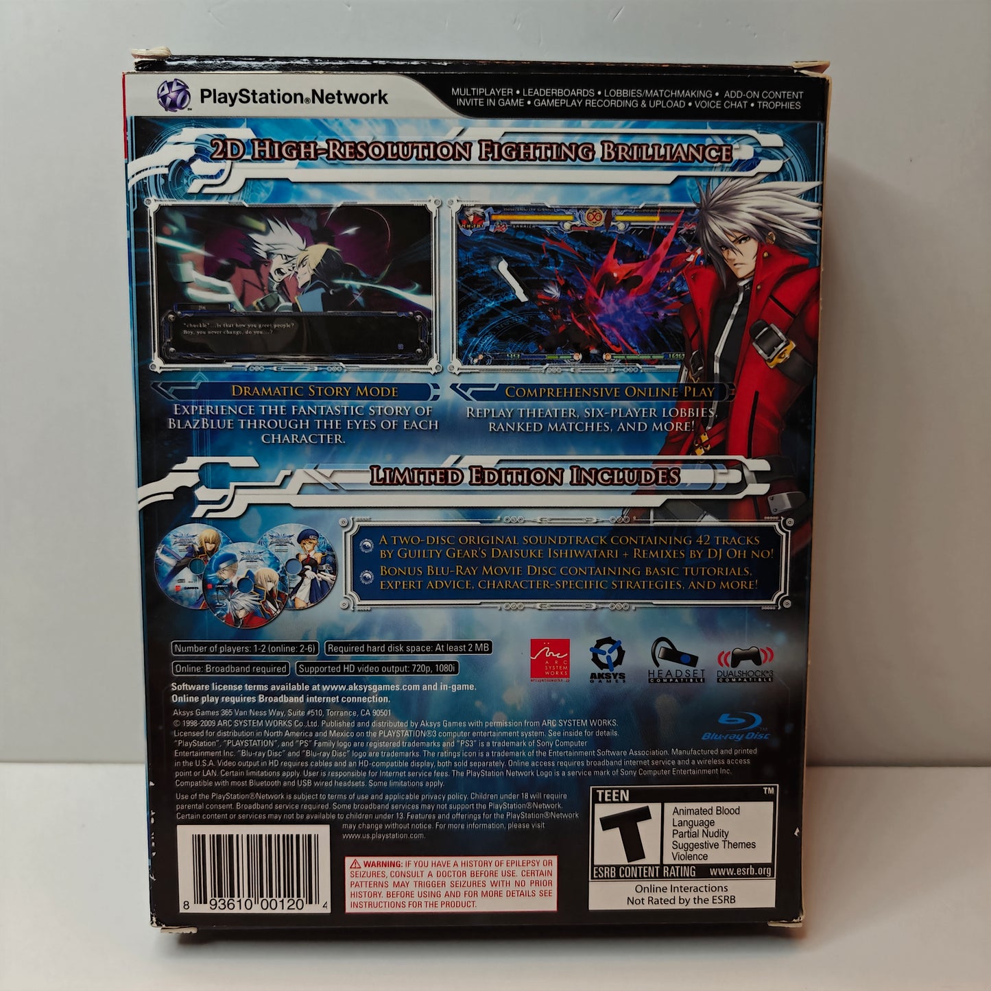 Blazblue Calamity Trigger Limited Edition