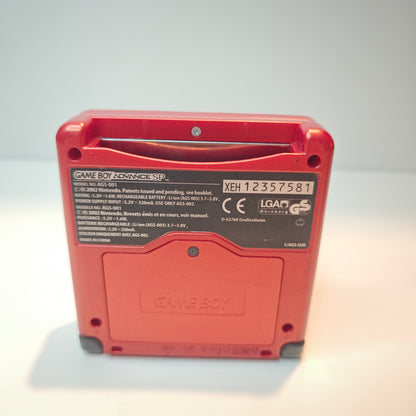 Game Boy Advance SP AGS 001 "Flame Red"