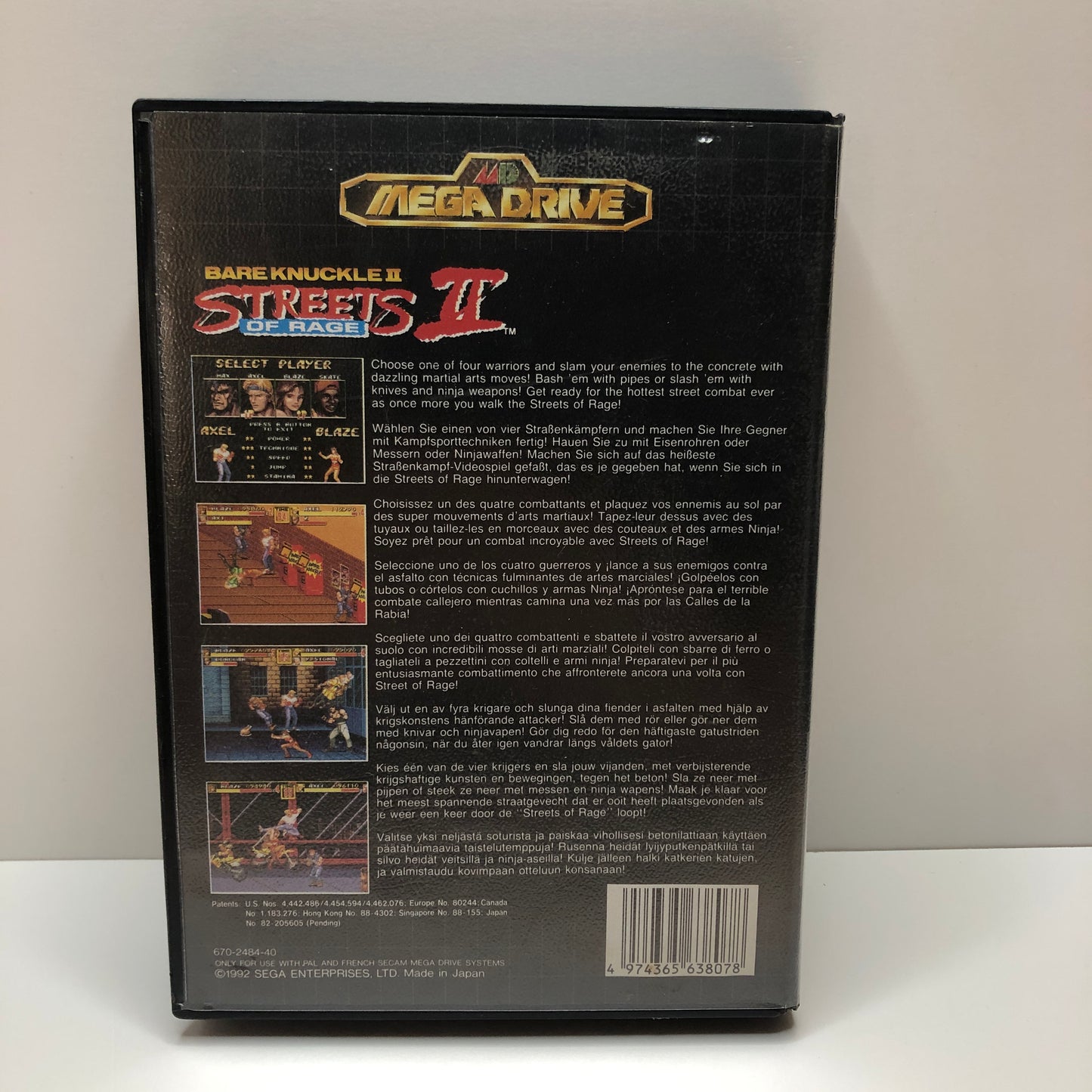 Streets Of Rage II Bare Knuckle II