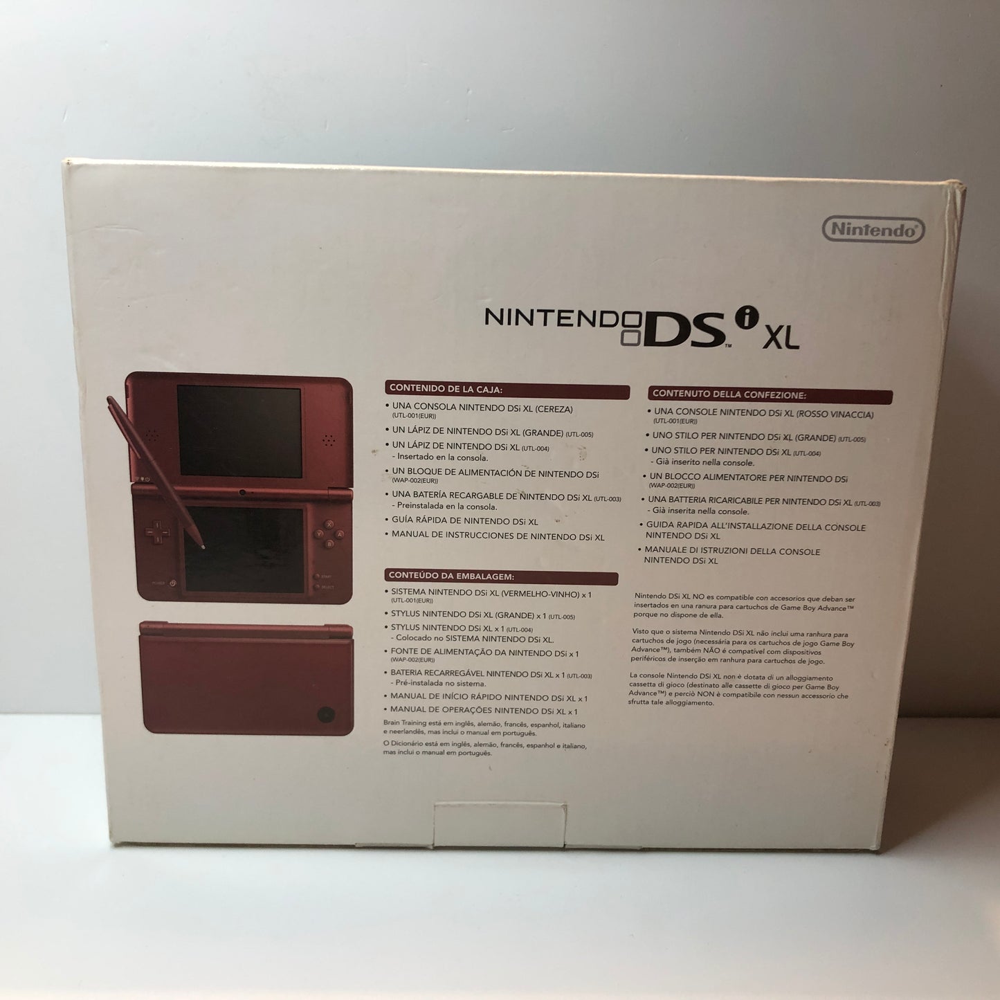 Nintendo Dsi XL "Wine Red"