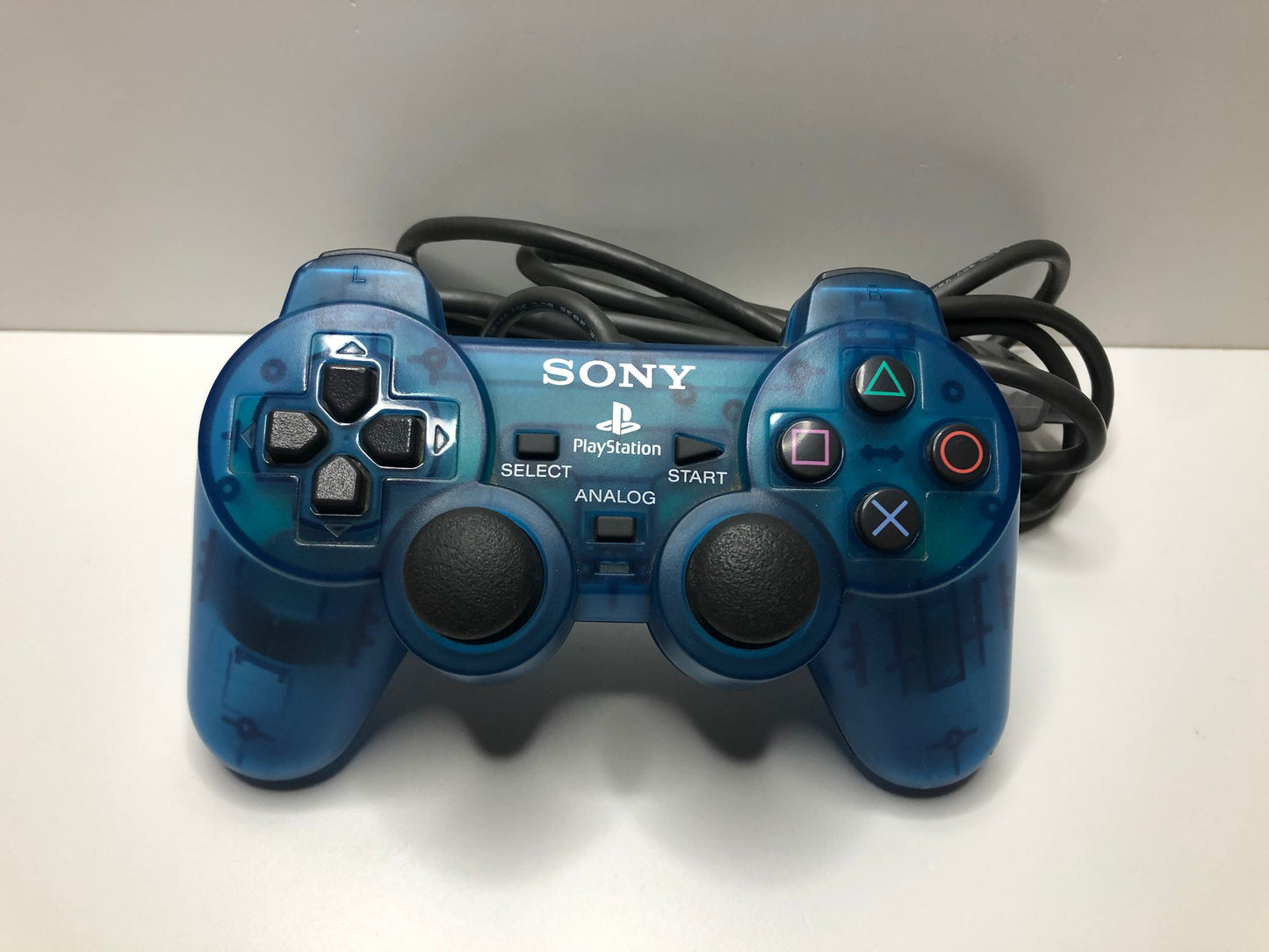 PS1 Controller Transparent Blue