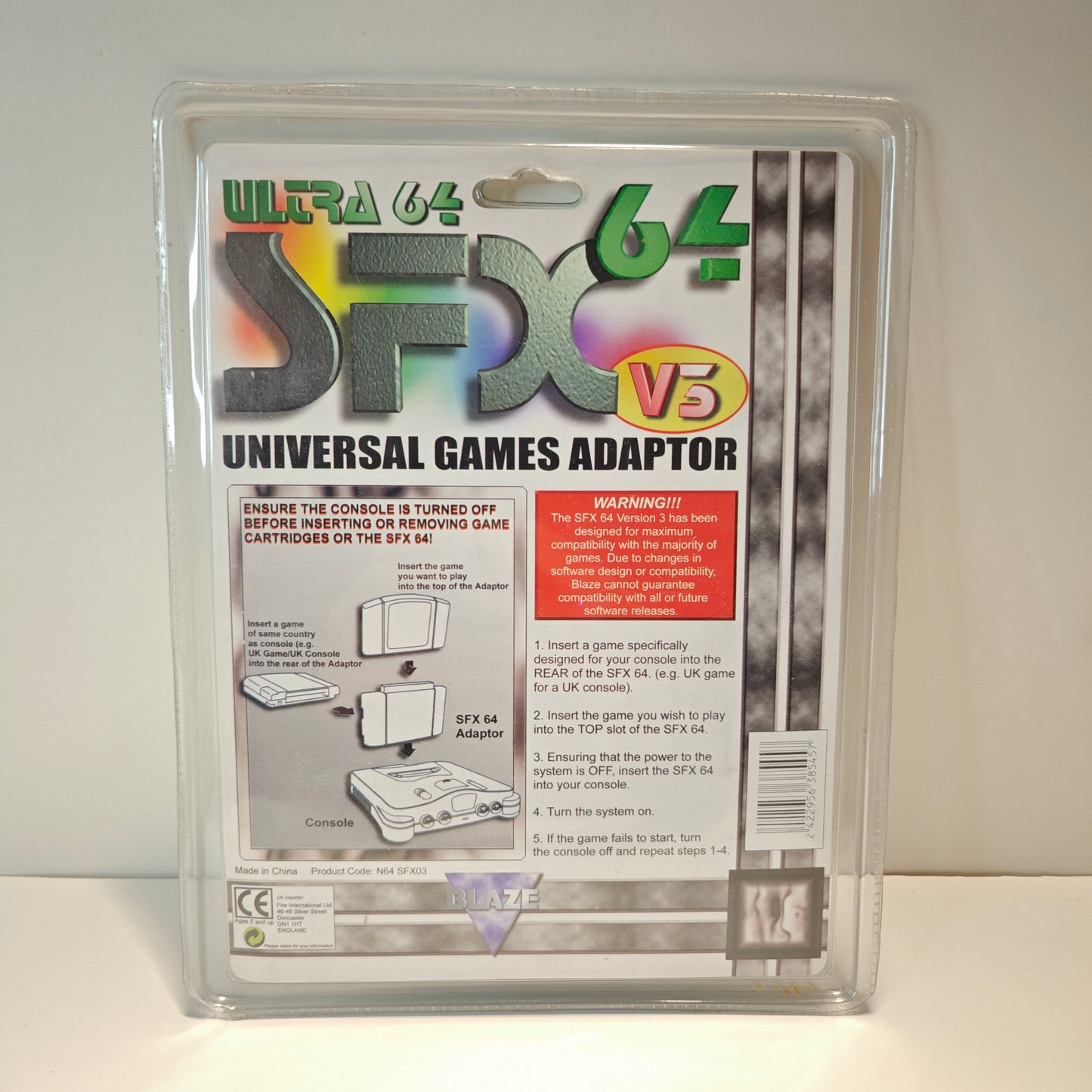 Ultra 64 Universal Game Adaptor Nintendo 64