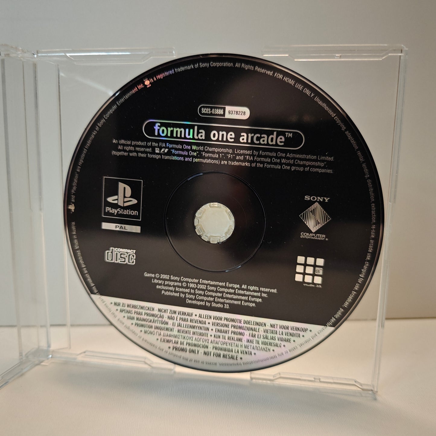 Formula One Arcade Promo Disc