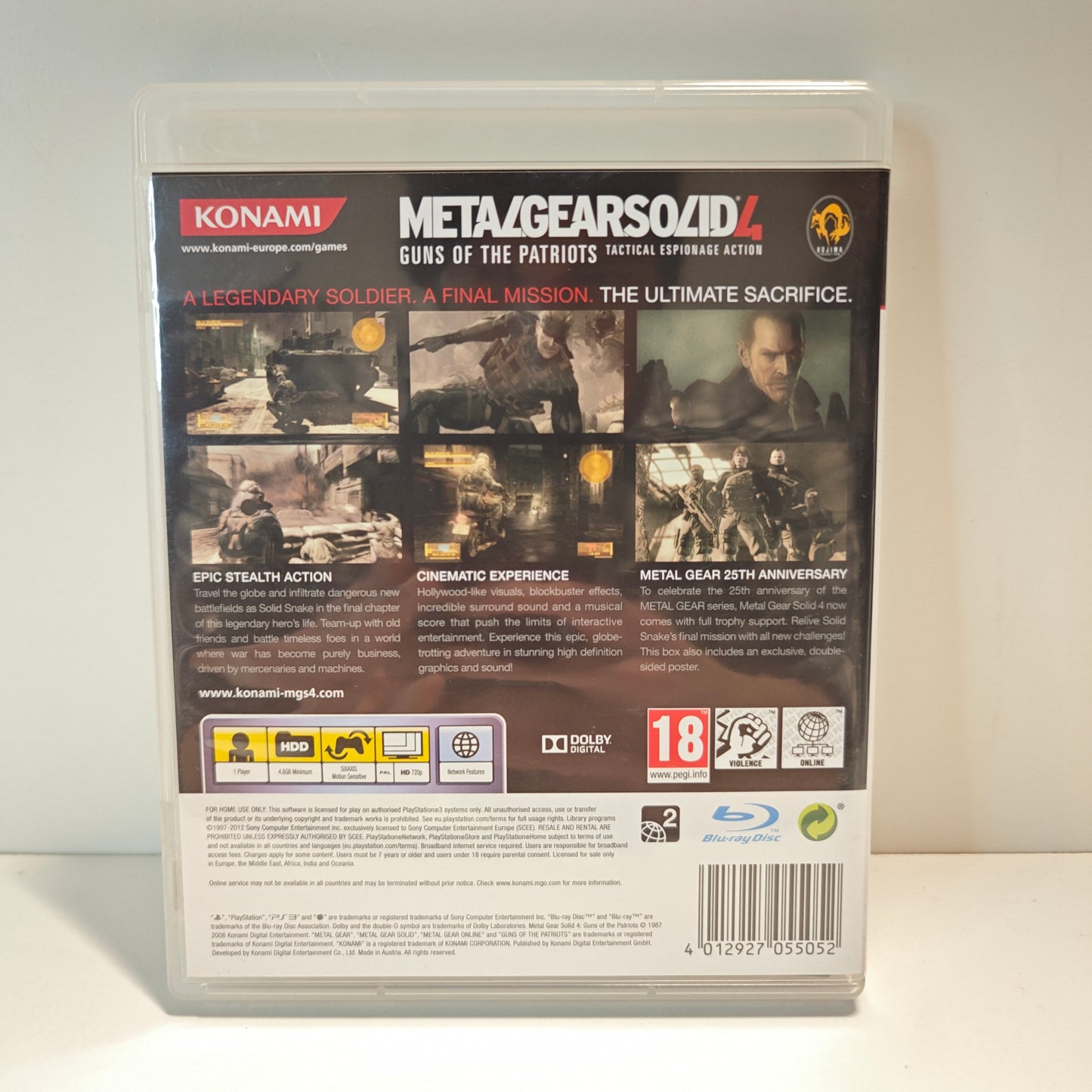 Metal Gear Solid 4 Guns Of The Patriots 25th Anniversary