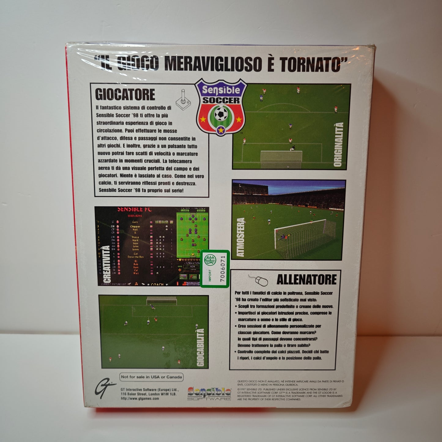 Sensible Soccer 98 "Big Box" (NEW)