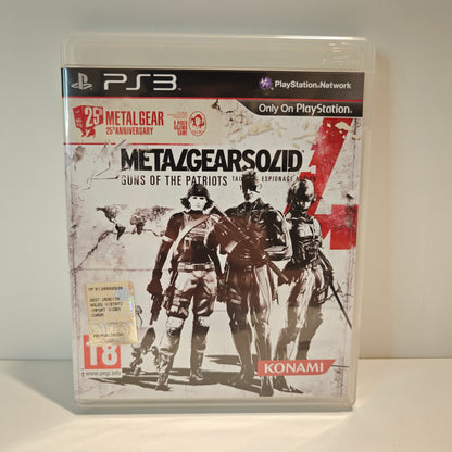 Metal Gear Solid 4 Guns Of The Patriots 25th Anniversary