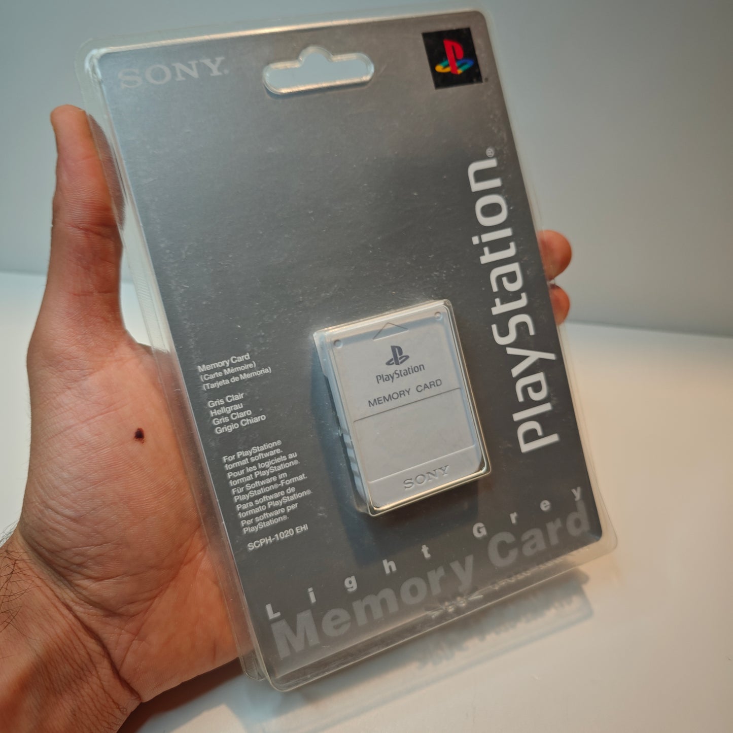 PS1 Playstation Memory Card "Light Grey" (NEW)