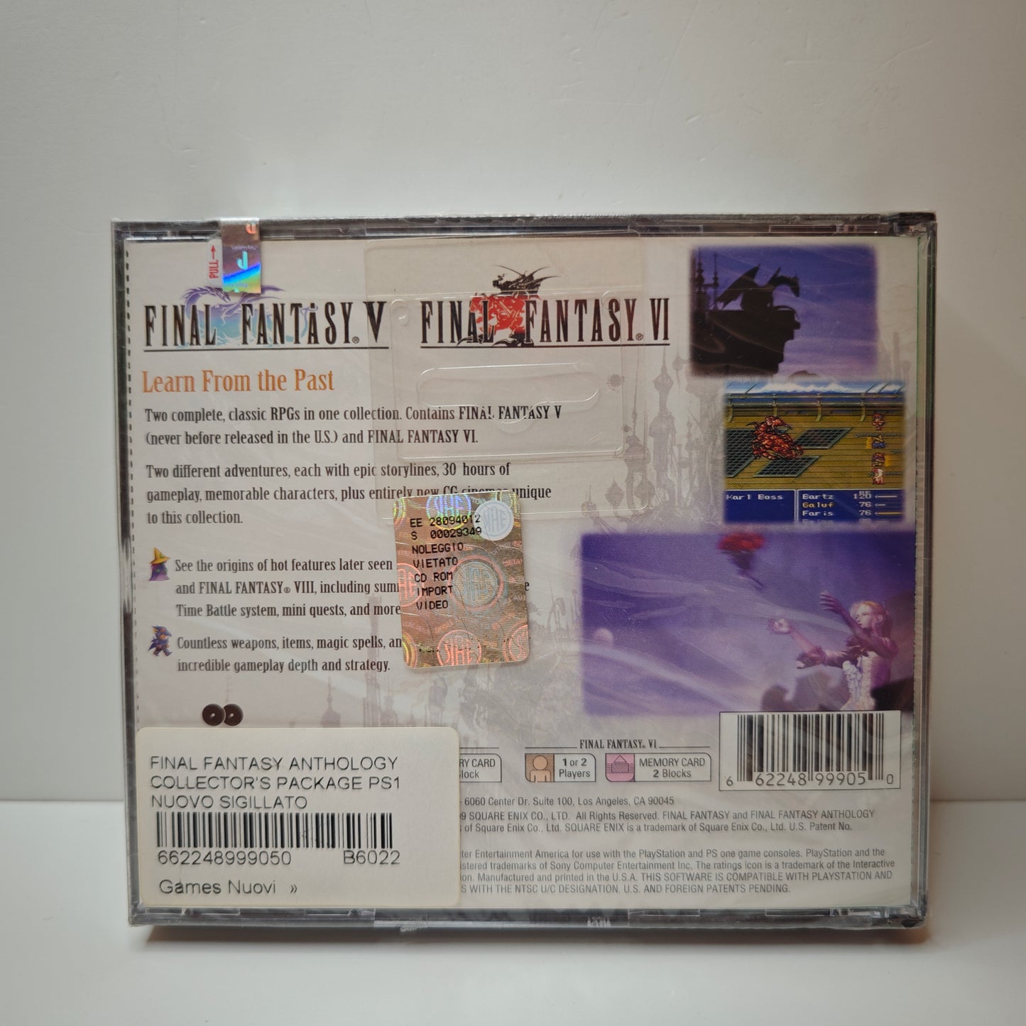 Final Fantasy Anthology Collector's Package (NEW)